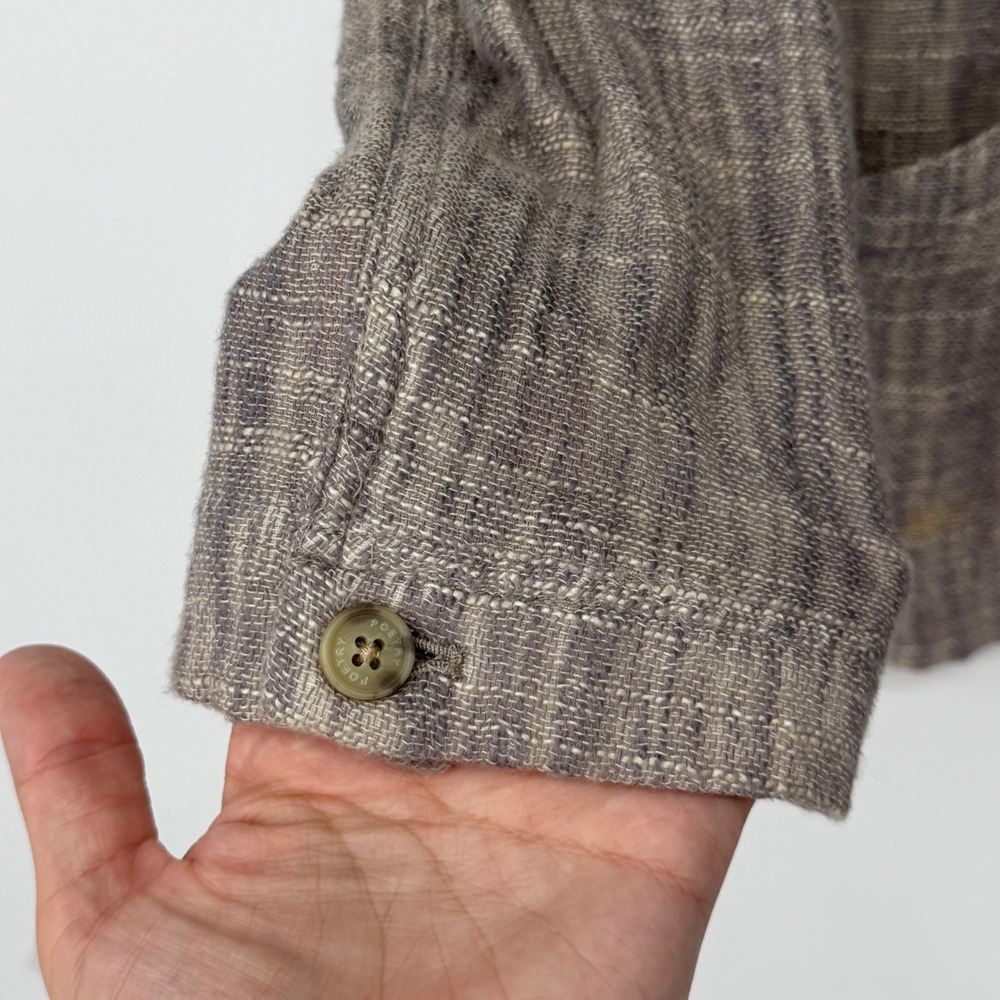 Poetry Womens‎ Linen Blend Textured Blazer Jacket Grey Brown US 8 UK 12 - Picture 5 of 8